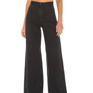 Levi's Women's Black Ribcage Wide Leg, sz 30